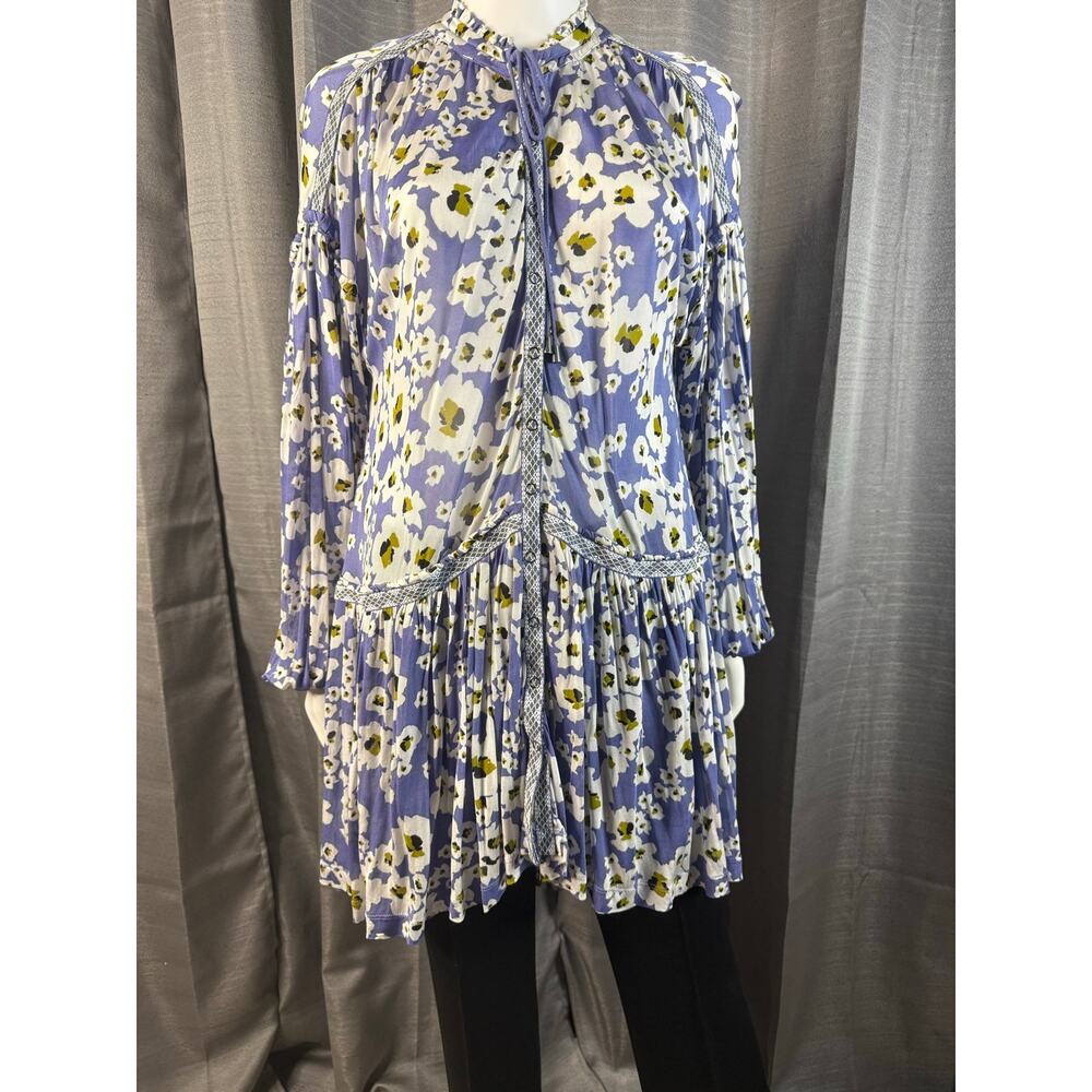 Free People Lavender Floral Dress Sz S